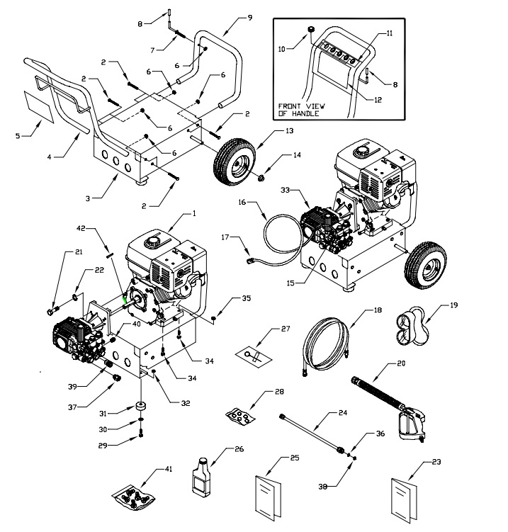 GENERAC 1418-1 parts breakdown